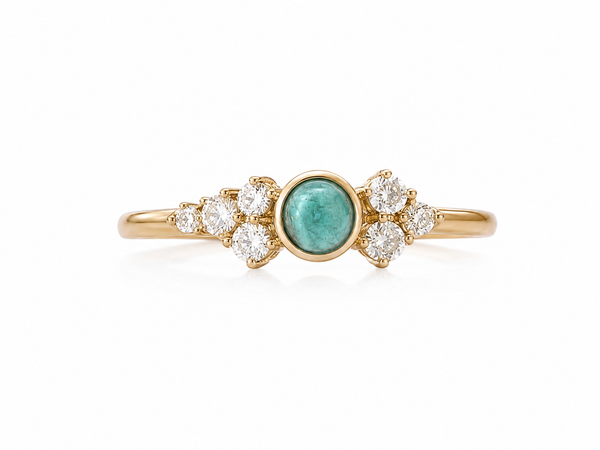 Bague Riviera - amazonite
