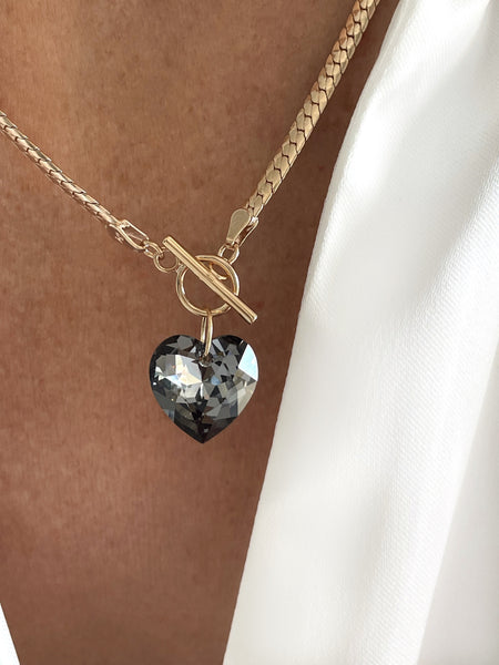 Collier Mona nuit argentée