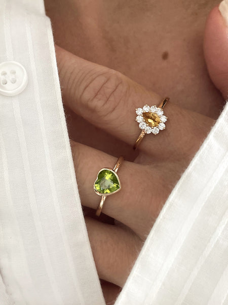 Bague Merveille citrine - taille 60