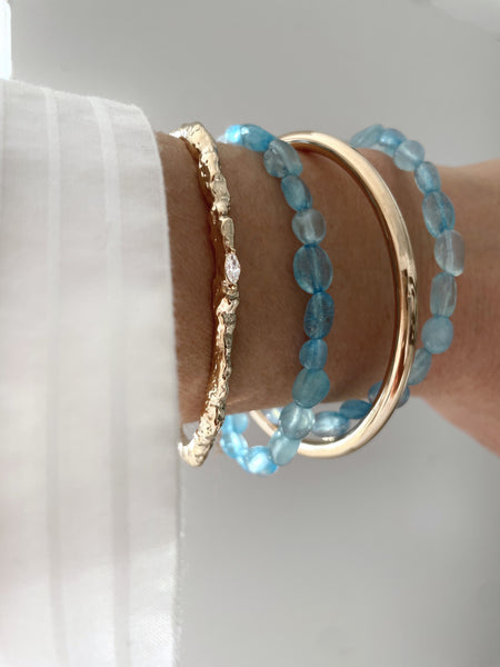 Bracelet Quiétude aigue-marine