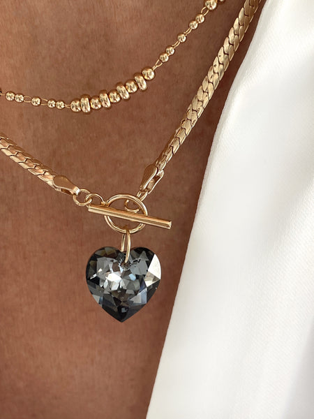 Collier Mona nuit argentée