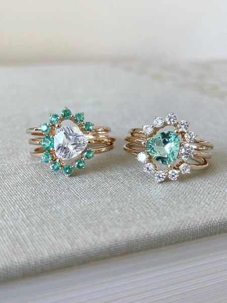 Bague Mirage verte tailles 58 et 60