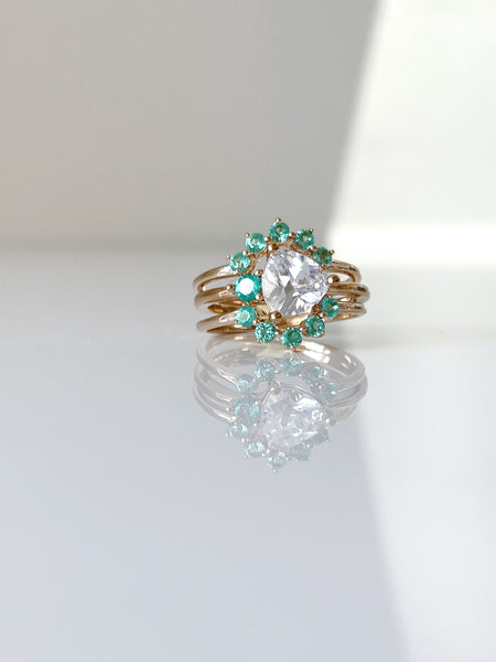Bague Mirage verte tailles 58 et 60