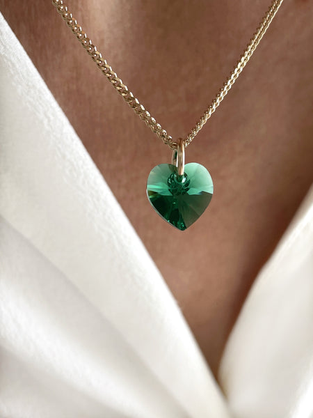 Collier Mia vert émeraude