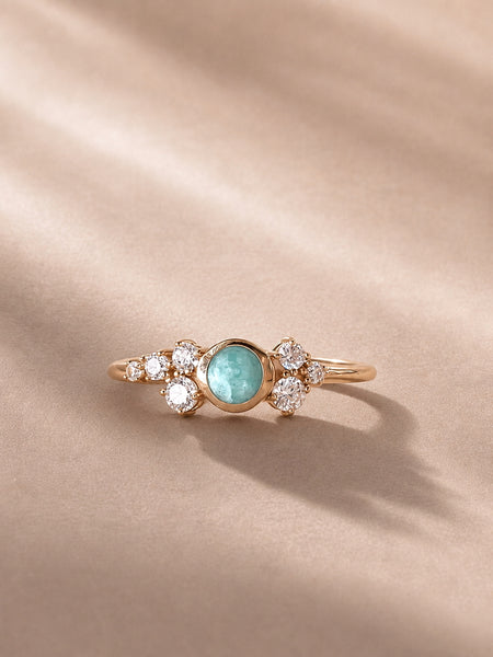 Bague Riviera - amazonite