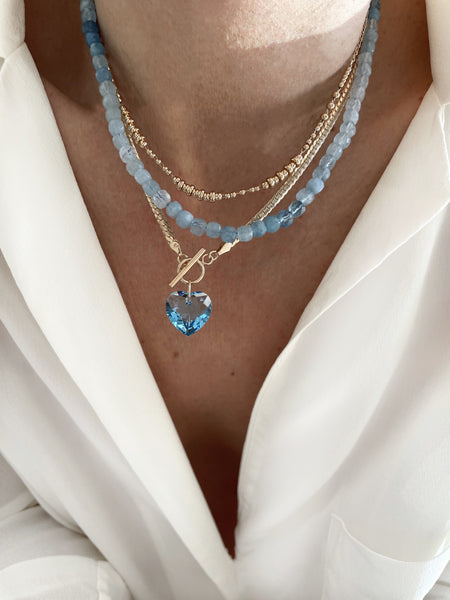 Collier Mona bleu