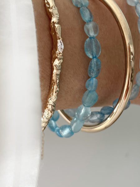 Bracelet Quiétude aigue-marine