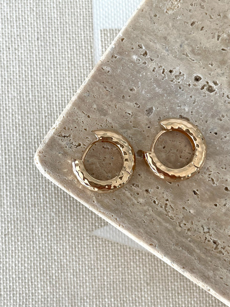 Boucles d'oreilles Pure martelées