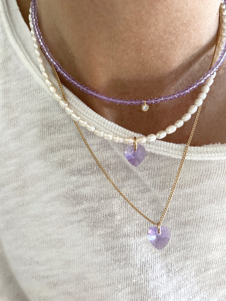 Collier Mia violet