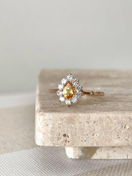 Bague Merveille citrine - taille 60