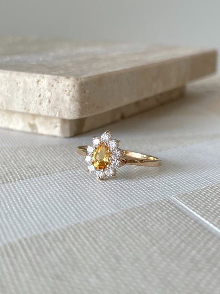 Bague Merveille citrine - taille 60
