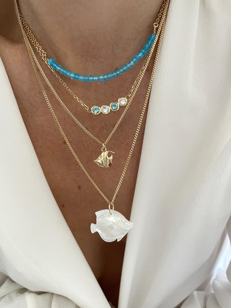 Mother-of-pearl Lagoon necklace