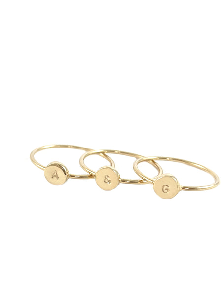 Bague Initiale & chiffre